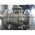 2PC Ball Valve Flange End RF com aço inoxidável